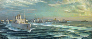 First Convoy in the Indian Ocean